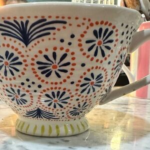 Gather Round Anthropologie Floral Patterned Ceramic Mug